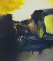 Wim Blom-Black and green landscape 1968