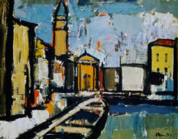 Wim Blom-Canal in Venice 1957