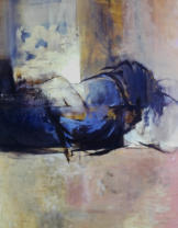 Wim Blom-Figure in bed 1968