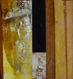 Wim Blom-Madonna Olvidada collage with oil 1967