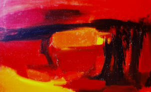 Wim Blom-Red landscape 1964-