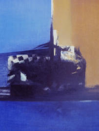 Wim Blom-Shelf with glass 1970