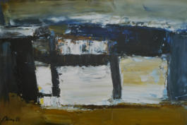 Wim Blom- Landscape with farm buildings 1962