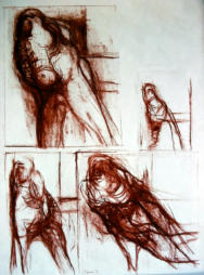 Wim Blom- Sheet of studies 1967