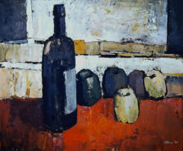 Wim Blom- Still life with apples 1960