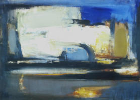 Wim Blom-landscape with cliff face 1963