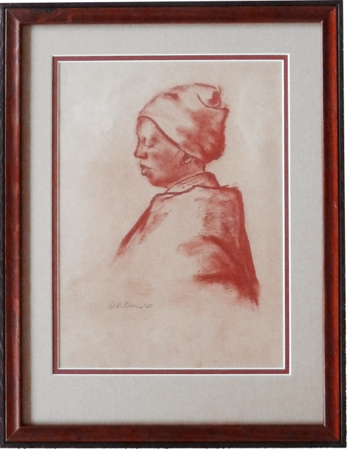 Wim Blom - African woman 1945 Avilable Estate