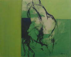Wim Blom two figures original on paper 1971 available Estate inquire