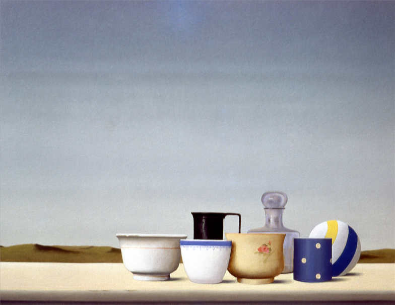 Wim Blom - On a shelf oil on canvas