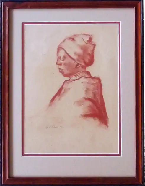 Wim Blom- African woman 1945