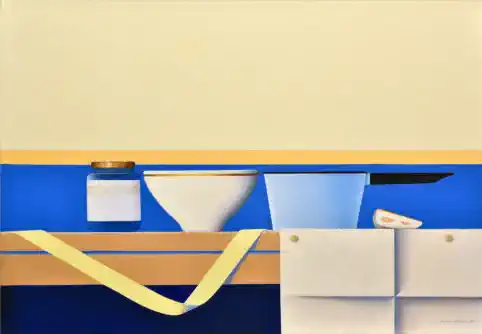 Wim Blom - Shelf with a ribbon  2016