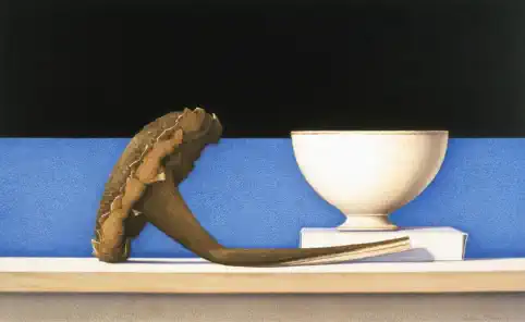 Wim Blom - Sunflower and white bowl