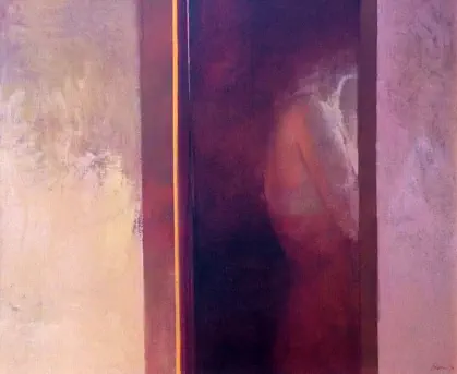 Wim Blom -  Girl in Doorway 1974