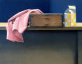 Wim Blom-Box-with-pink-cloth-1985-oil-on-canvas-33x41cm