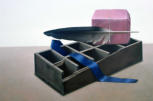 Wim Blom-Box with feather and tied parcel 1987