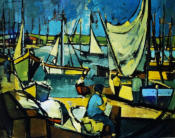 Wim Blom-Fisherman in Rimini 1953 16”x24”
