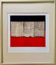 Wim Blom-Receipts 1855 Collage 2006-  10x9 inch frame 16x18 inch