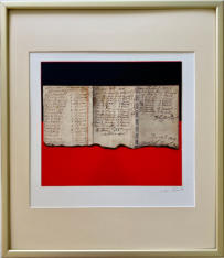 Wim Blom-Receipts 1855 Collage 2006-  10x9 inch frame 16x18 inch