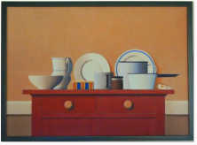 Wim Blom- Red cabinet  19 x 27  $595 