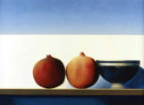 Wim Blom- Two pmmegranates and bowl