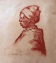 Wim Blom - African woman-1945