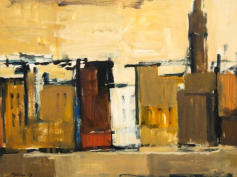 Wim Blom - Piazza Mentana Florence 1957-43x63cm