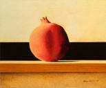Wim Blom - Pomegranate II 2005 oil on canvas on panel 20 x 24 cm- 8 x 10 inches