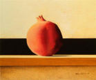 Wim Blom - Pomegranate II 2005 oil on canvas on panel 20 x 24 cm- 8 x 10 inches