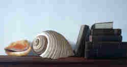 Wim Blom - Shell and Books 1987-16”x24” 