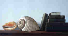 Wim Blom - Shell and Books 1987-16”x24” 
