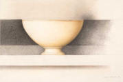 Wim Blom - Spanish bowl 2010 graphite, charcoal and dry brush on French paper 18.6 x 28 cm