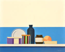 Wim Blom - Still life with a striped box - 2016 20”x24” 