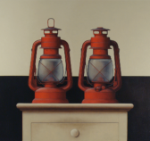Wim Blom - Two oil Lamps 2003 - 20”x24”