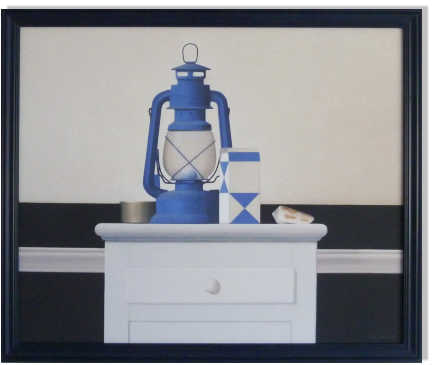 Wim Blom Reproduction-The Blue lamp  23x28 cm 2006   $795