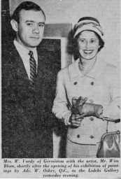 Wim Blom and Mrs. W. Vardy of Germiston