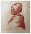 Wim Blom- African woman 1945